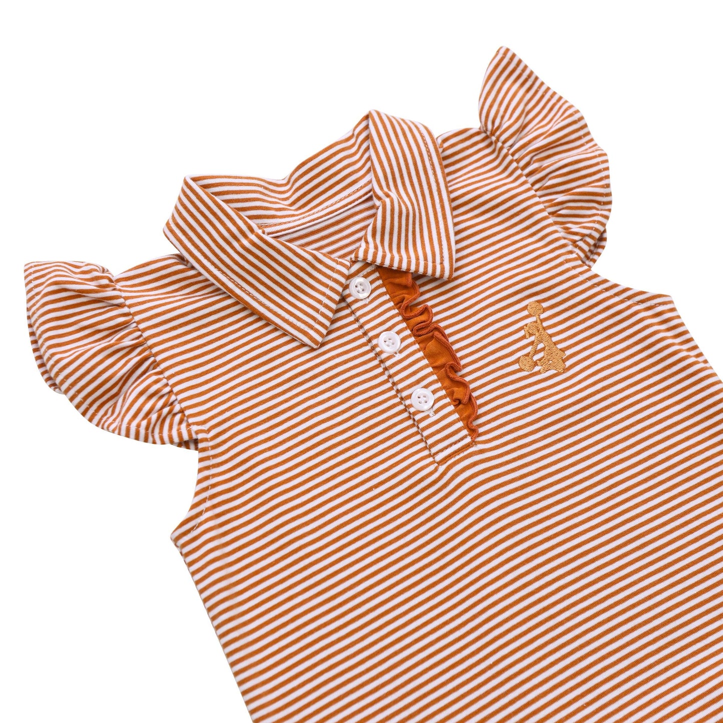 Football Polo Dress - Burnt Orange