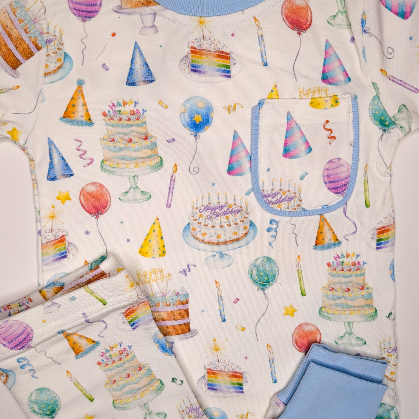 Happy Birthday Organic Cotton Pajama Set