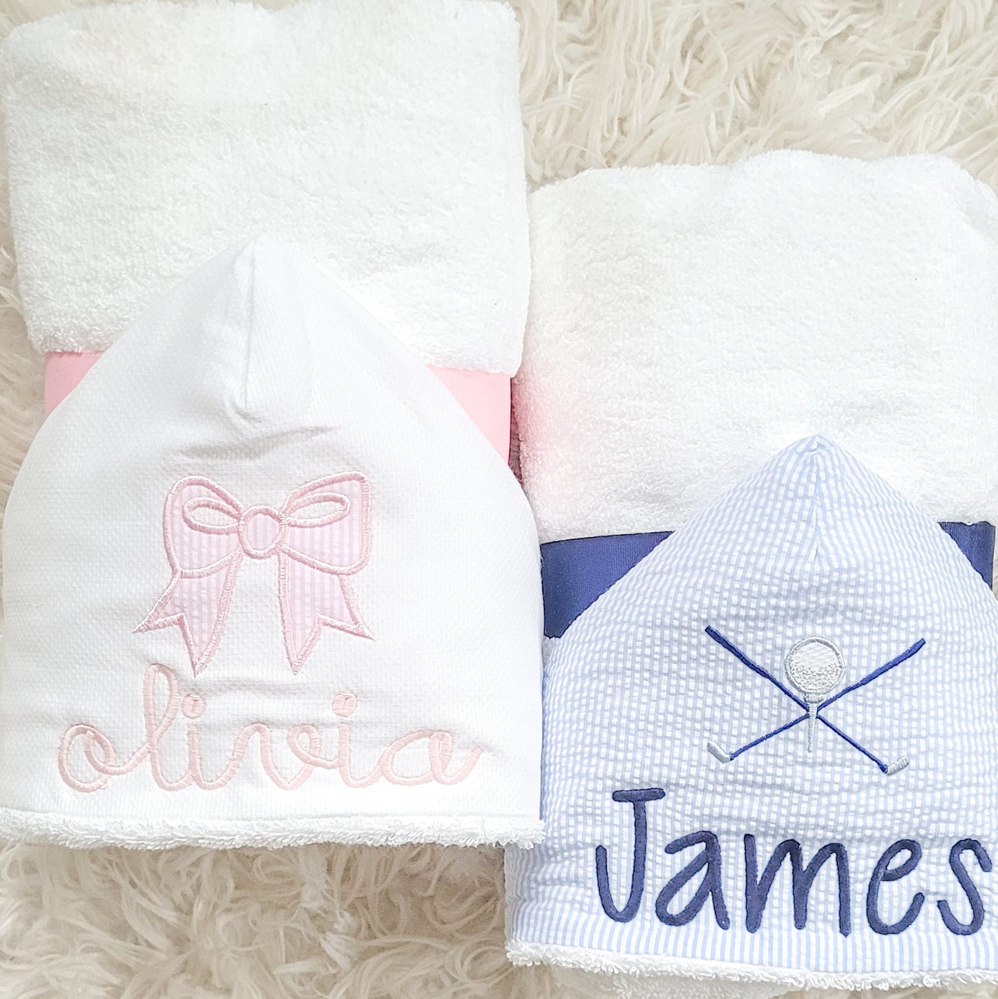Applique Hooded Towel