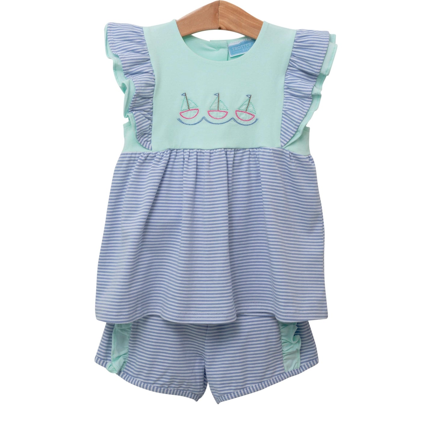 Sailboat Flutter Short Set
