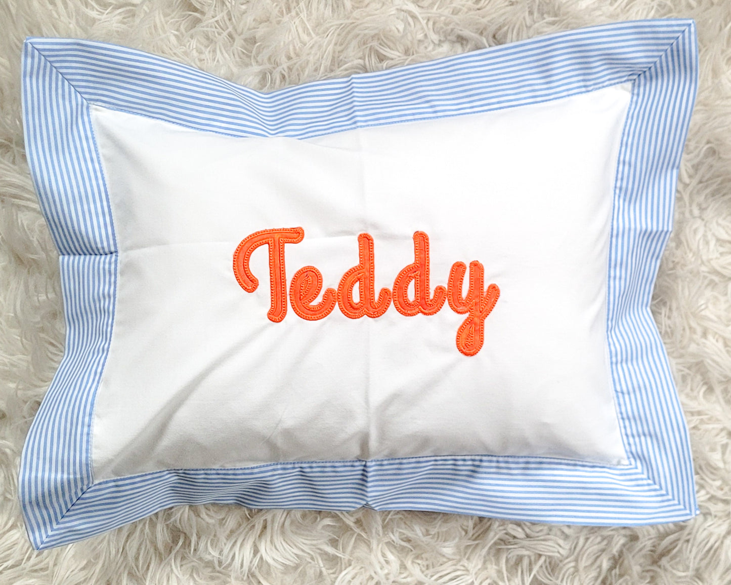 Cursive Applique Pillow