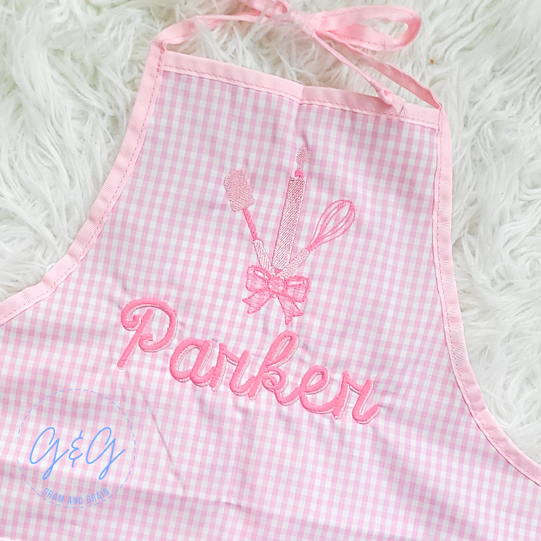 Toddler/Youth Seersucker Apron