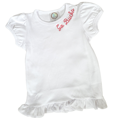 Girls Gameday Ruffle Tee