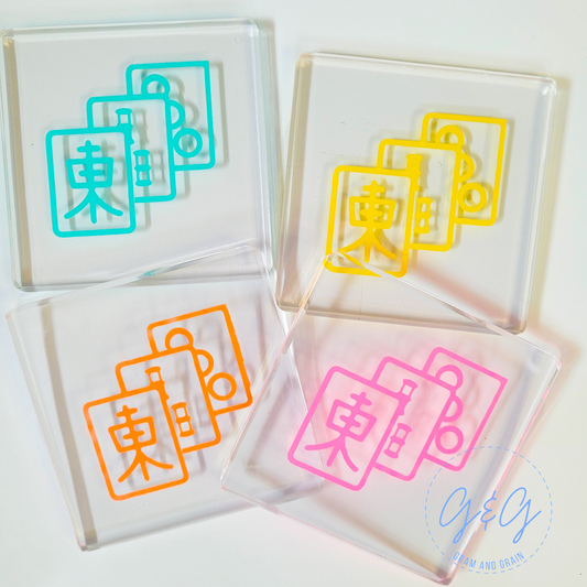 Acrylic Mahjong Coasters