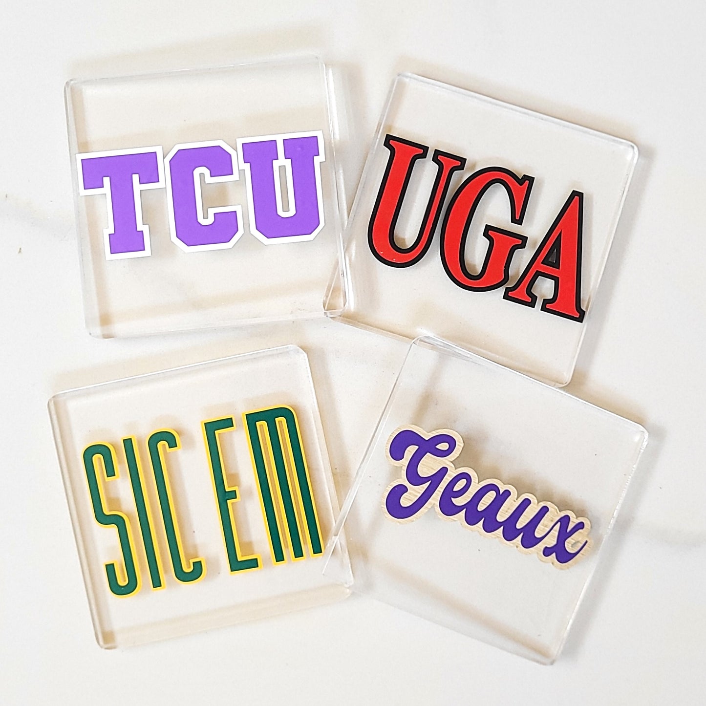 Acrylic Gameday Coasters