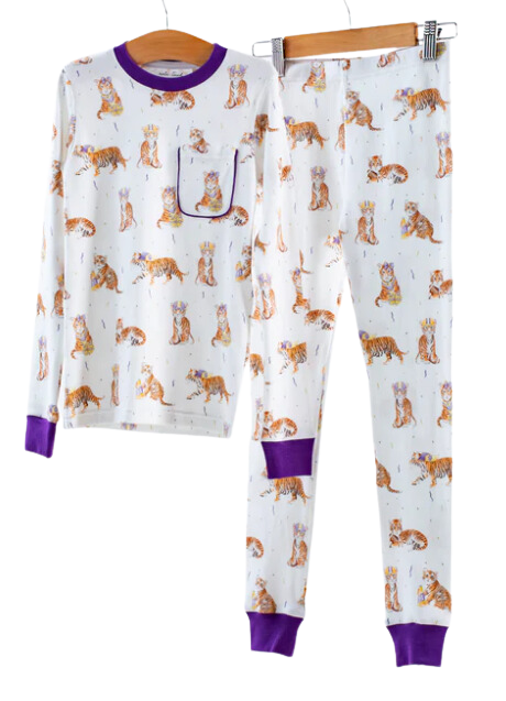 Louisiana Tigers Organic Cotton Pajama Set