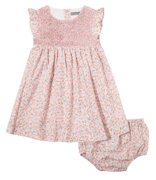 Blush Smocked Dress Set