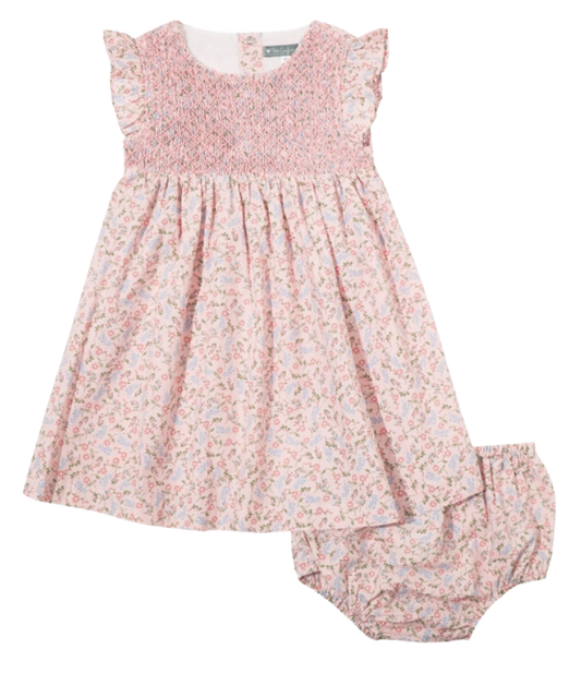 Blush Smocked Dress Set