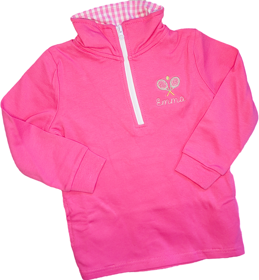 Girls Tennis Quarter Zip