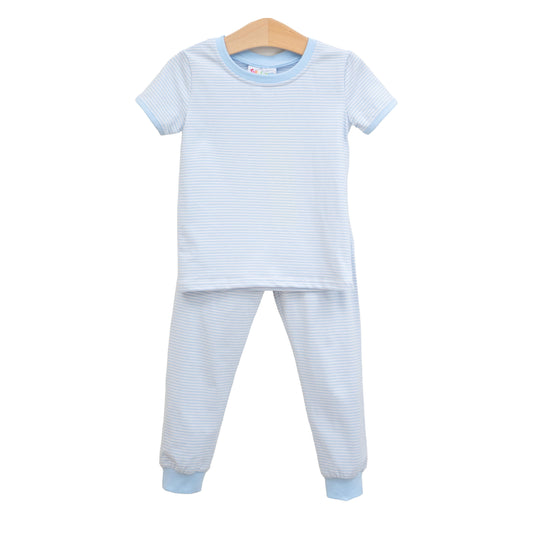 Light Blue Stripe Lounge Set