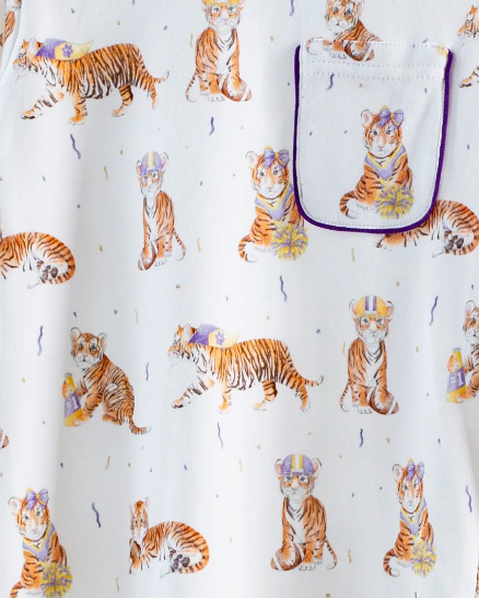 Louisiana Tigers Organic Cotton Zipper PJ