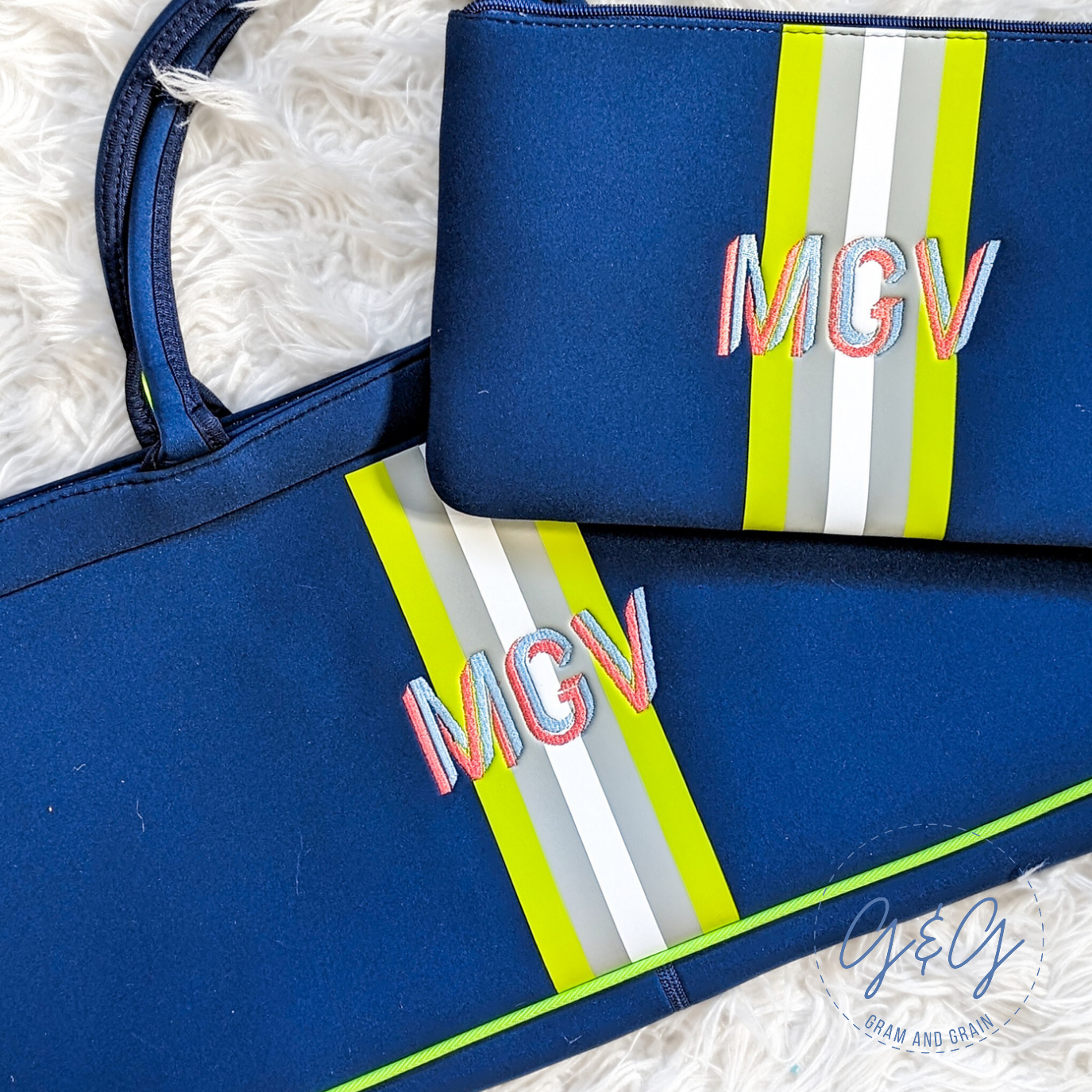 Neoprene Mahjong Bag Set