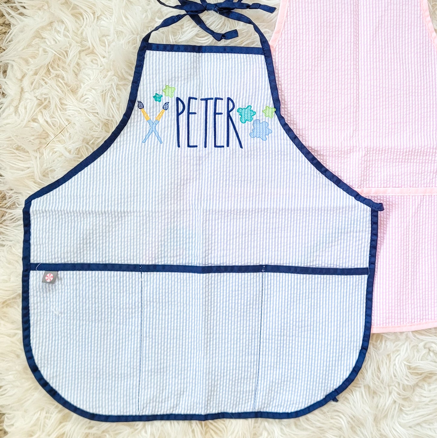 Toddler/Youth Seersucker Apron