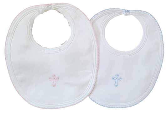 Embroidered Cross Bib