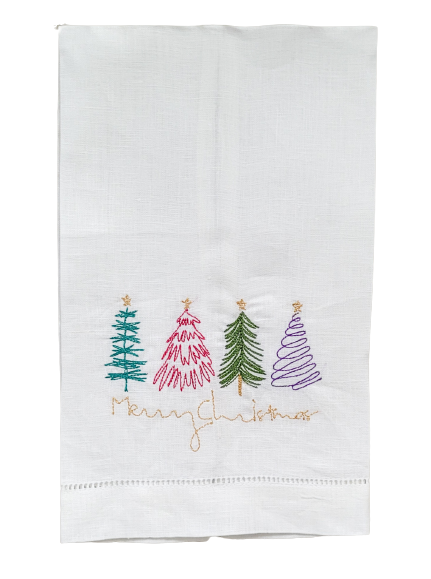 Scribble Tree Guest Towel