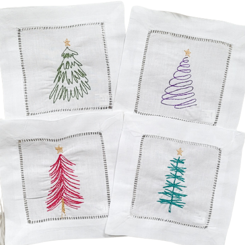 Scribble Tree Cocktail Napkins