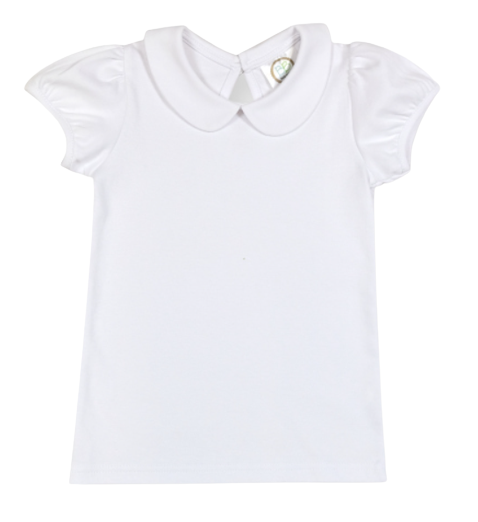 Peter Pan Collar Ruffle Short Sleeve